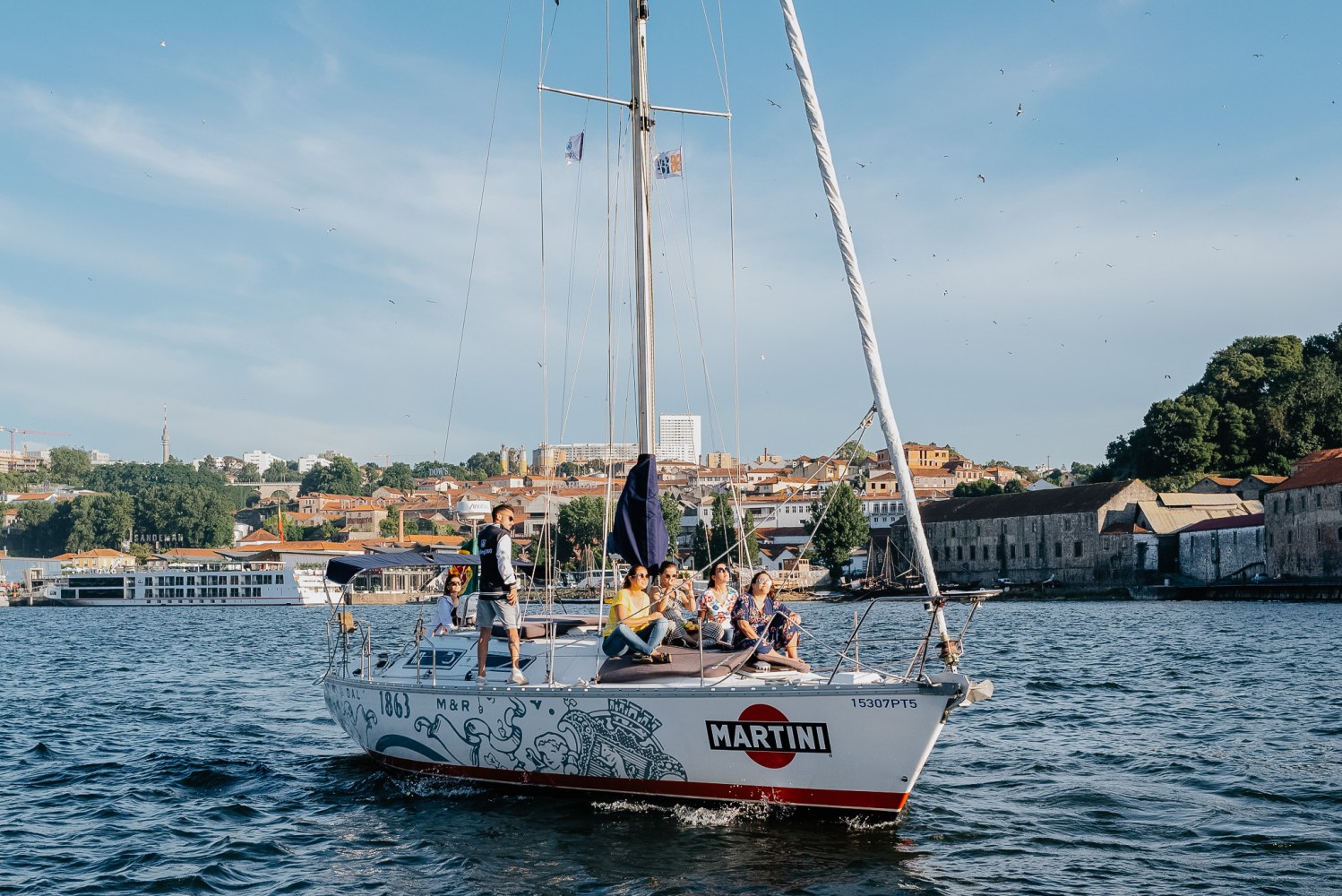 Sailboat Calitor in Douro River, Oporto