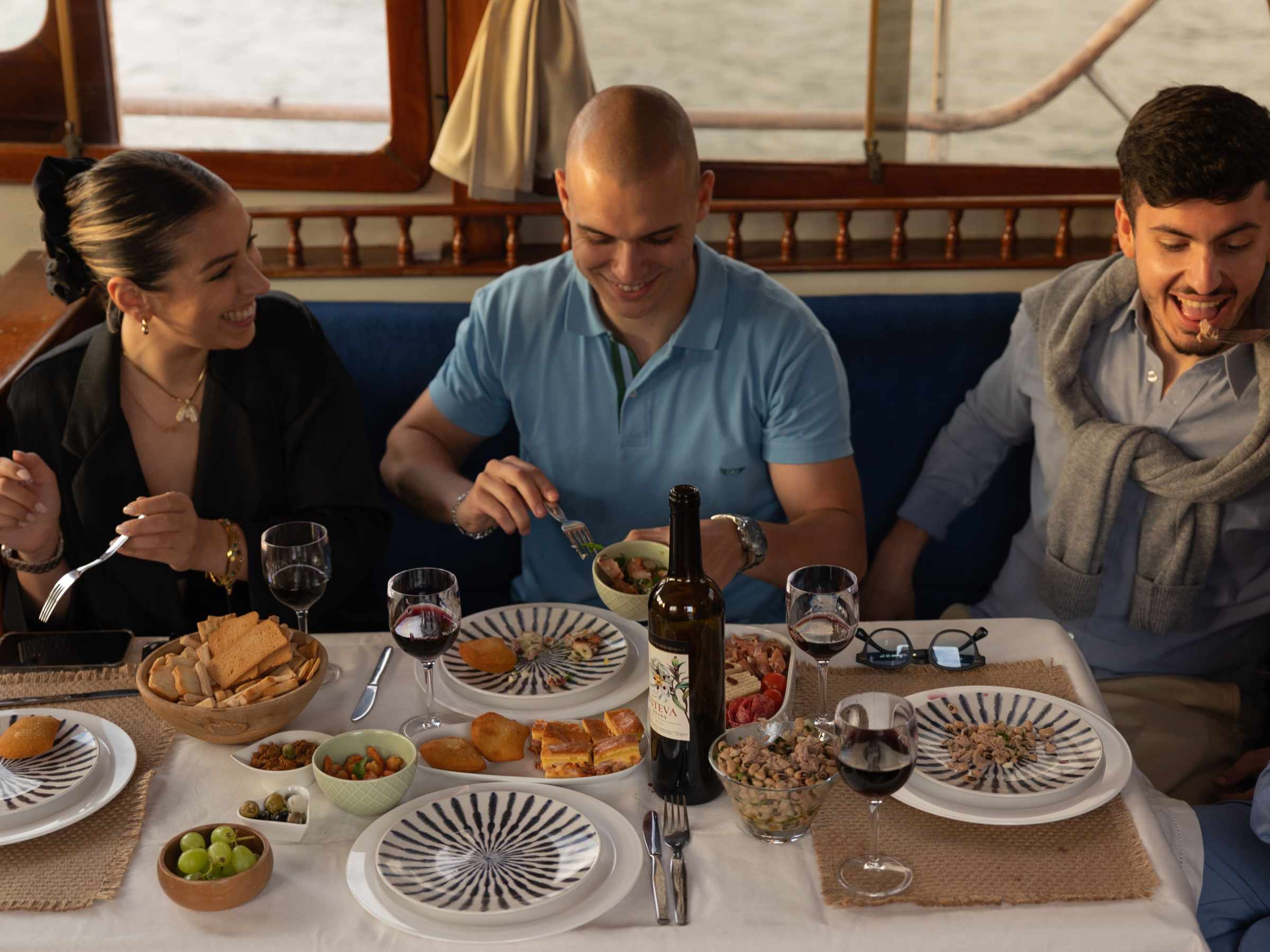 Dinner on Board, Porto, Portugal