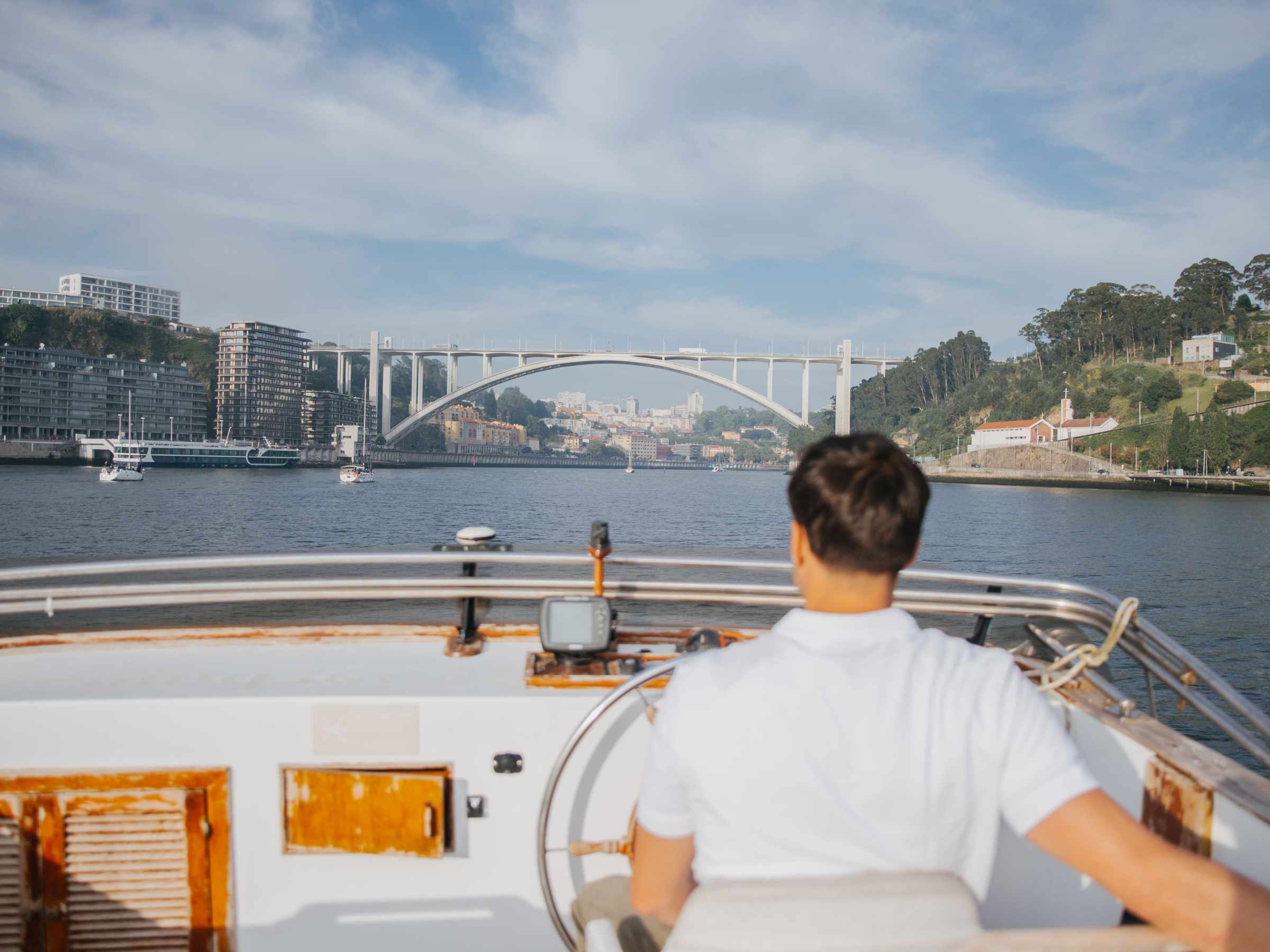 Classic Boat Mathilda in Douro River, Oporto, Portugal